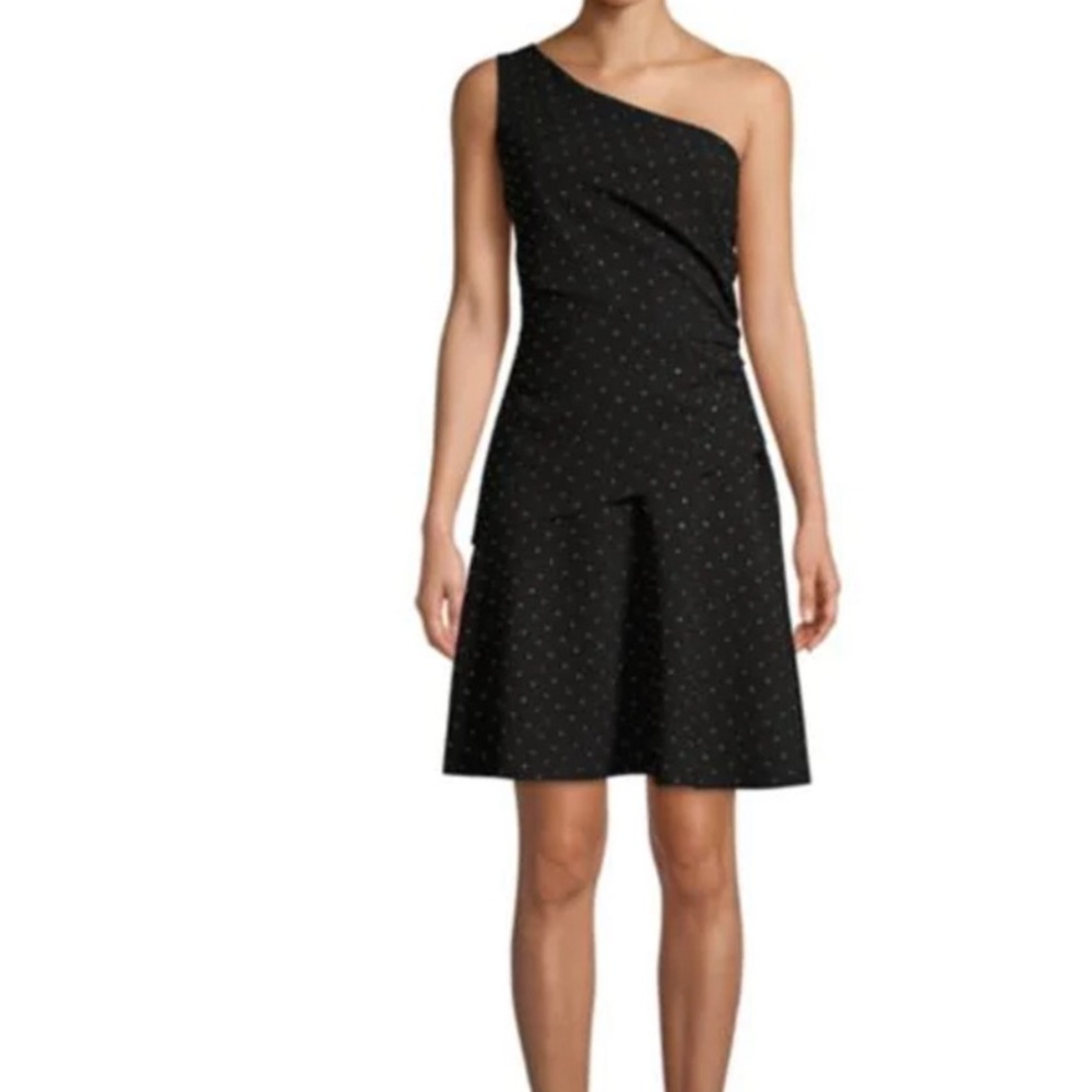 Kobi Halperin willow studded one shoulder Black Dress size Small